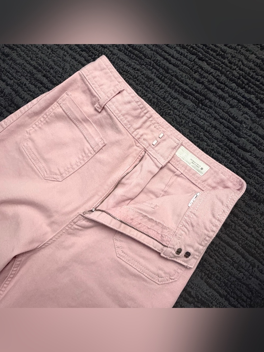 Zara Patch Pocket ZW Collection High Rise Wide Straight Leg Jeans - Picture 3 of 7